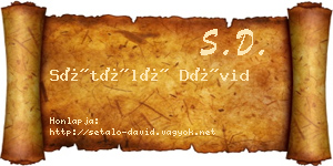 Sétáló Dávid névjegykártya